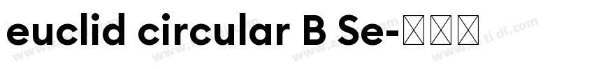 euclid circular B Se字体转换